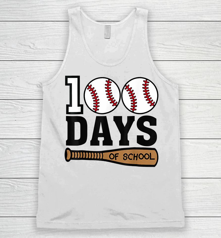 Baseball 100 Days Of School Unisex Tank Top