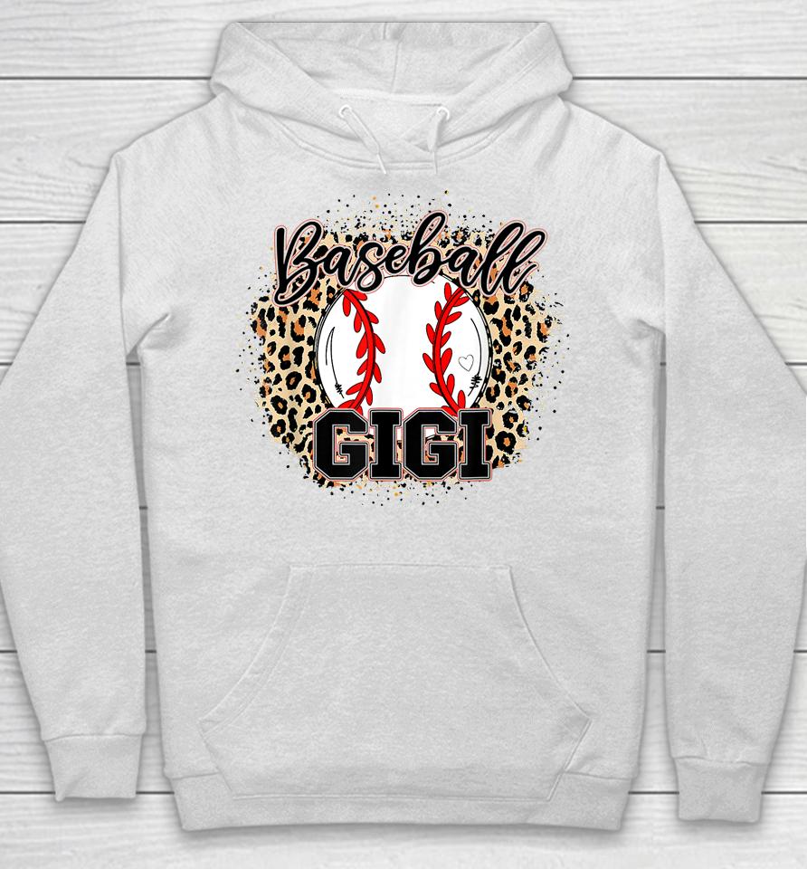 Baseball Gigi Leopard Baseball Lovers Family Mother's Day Hoodie