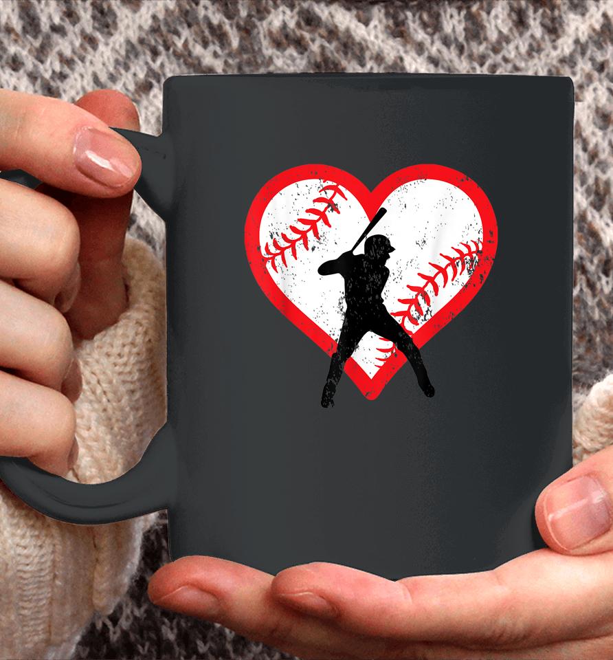 Baseball Heart Valentine's Day Coffee Mug
