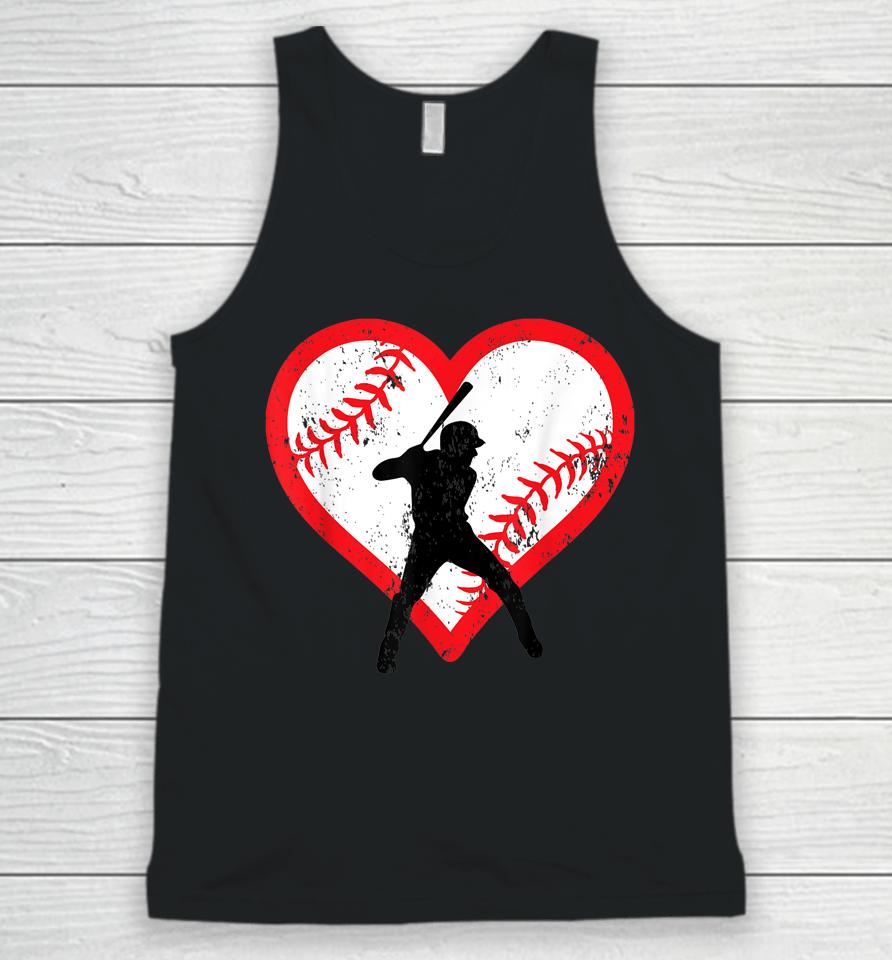 Baseball Heart Valentine's Day Unisex Tank Top