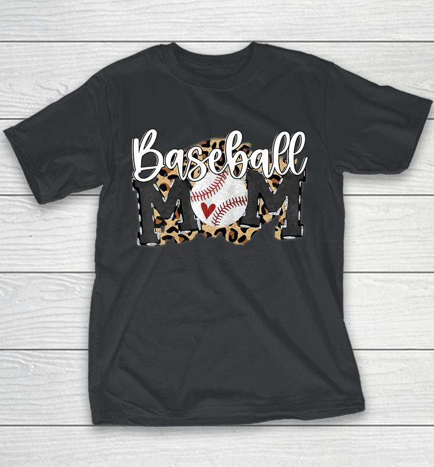 Baseball Mom Funny Softball Mom Mother's Day Youth T-Shirt