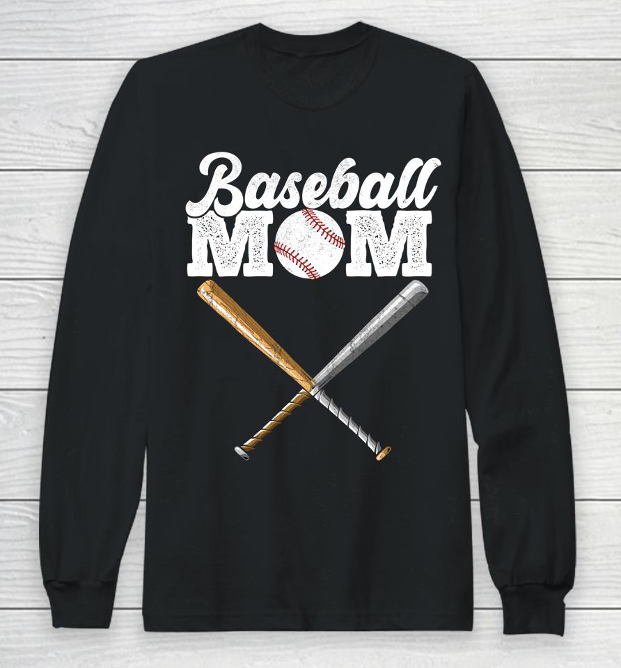Baseball Mom Mother's Day Long Sleeve T-Shirt