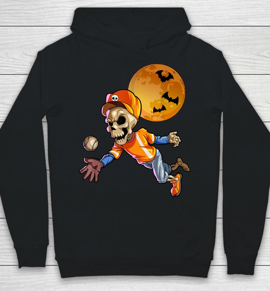 Baseball Skeleton Halloween Hoodie