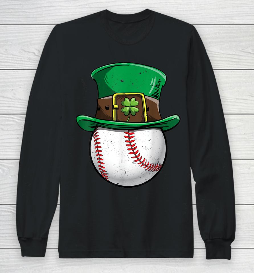 Baseball St Patrick's Day Long Sleeve T-Shirt