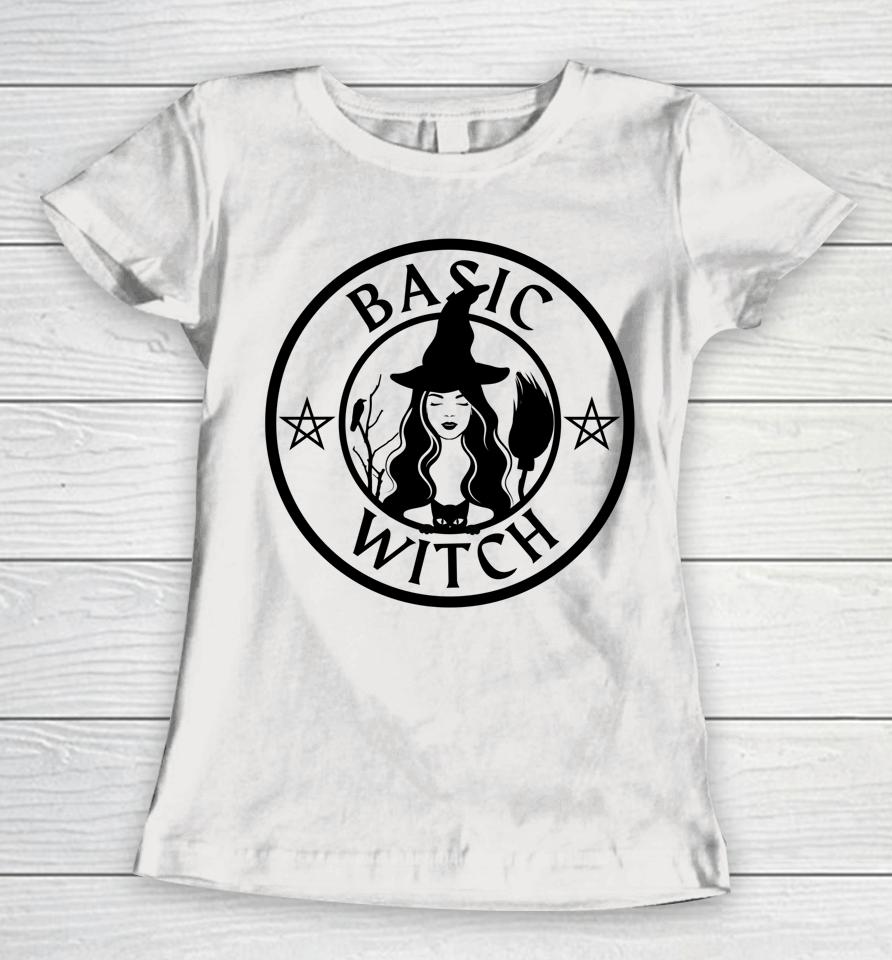 Basic Witch Halloween Witch Costume Gift Women T-Shirt