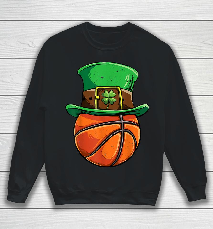 Basketball Boys St Patrick's Day Sweatshirt