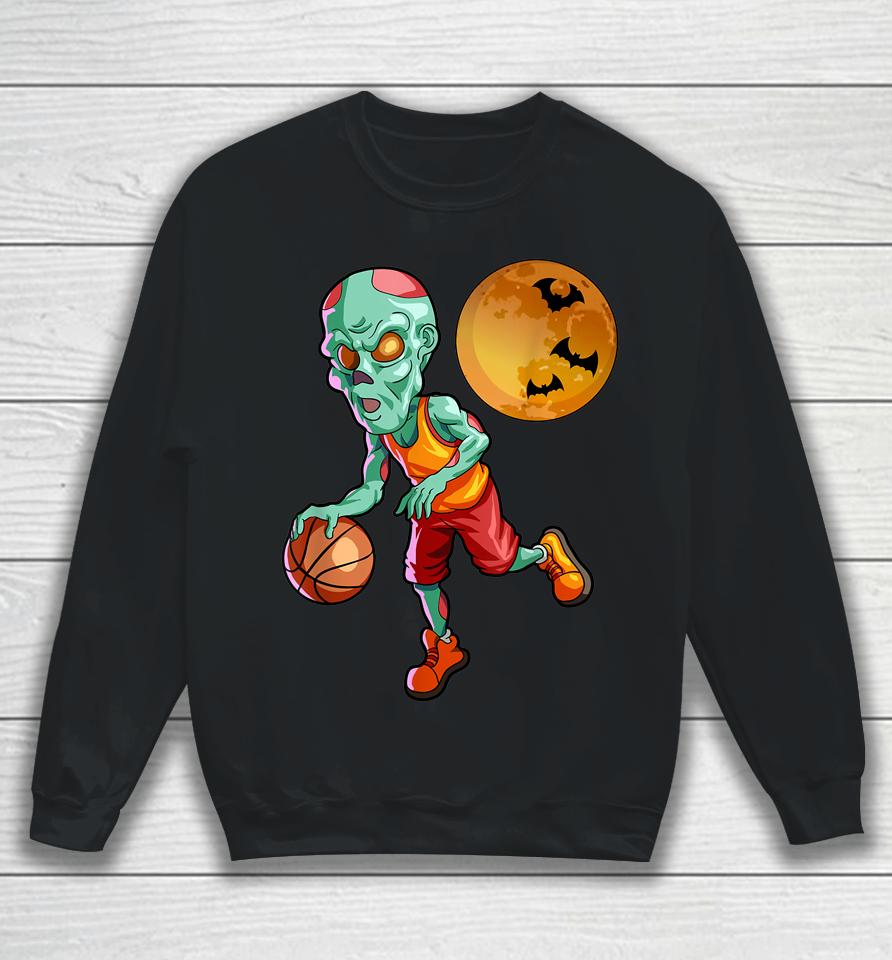 Basketball Halloween T-Shirt Zombie Halloween Sweatshirt