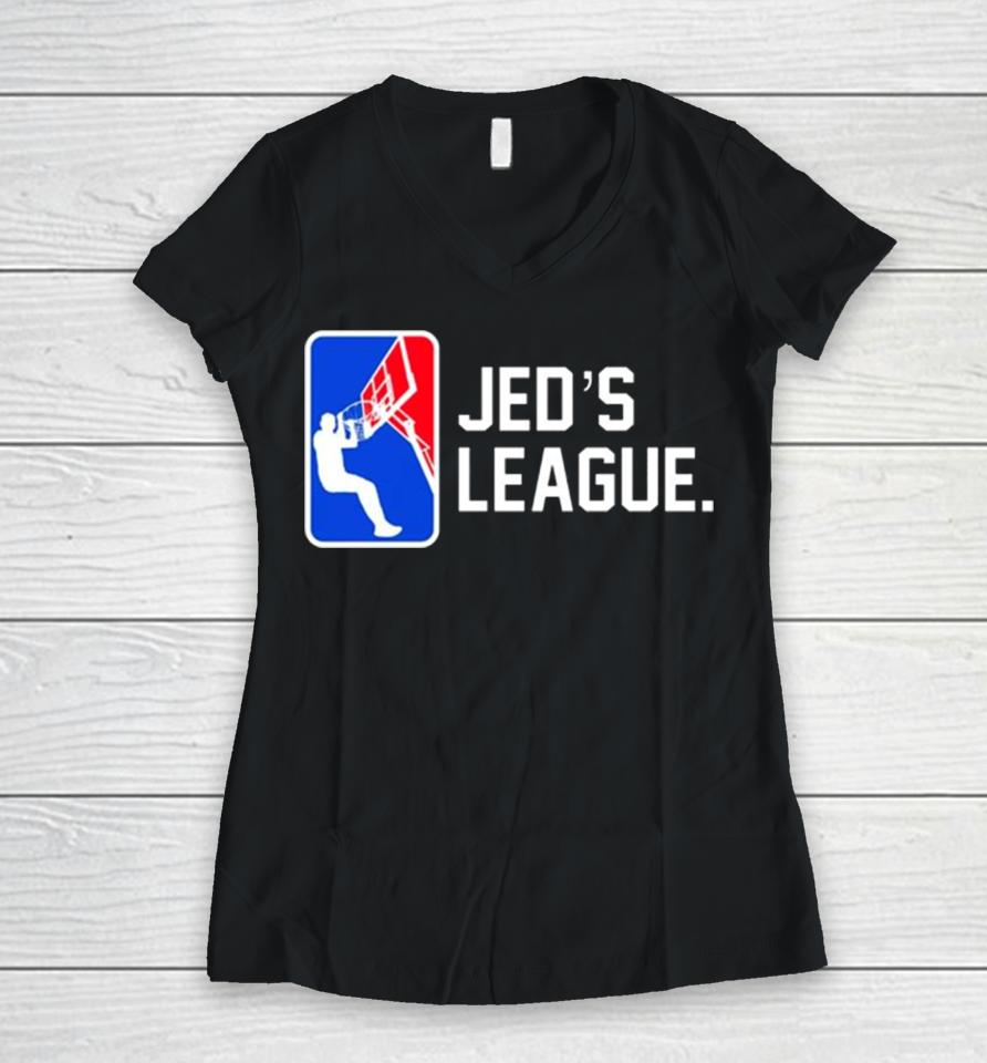 Basketball Jed’s League Women V-Neck T-Shirt
