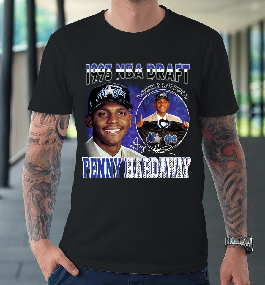 Basketball Jersey World Penny Hardaway Orlando 1993 Draft Day Vintage Premium T-Shirt