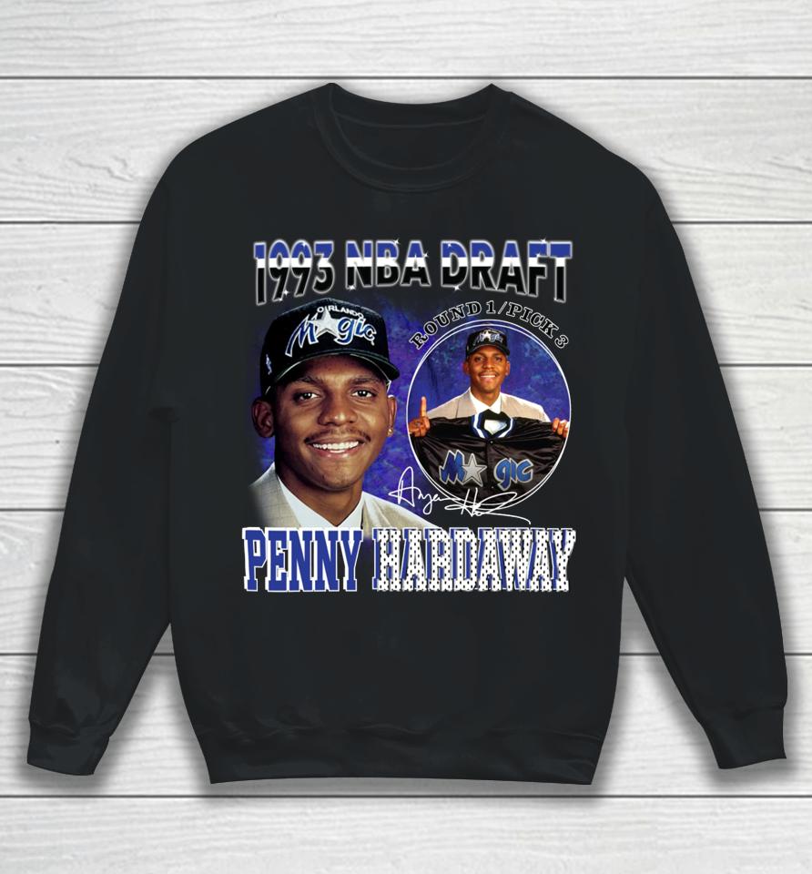 Basketball Jersey World Penny Hardaway Orlando 1993 Draft Day Vintage Sweatshirt