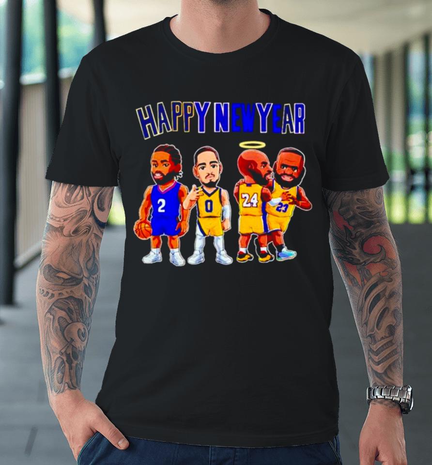 Basketball Legends Happy New Year Premium T-Shirt