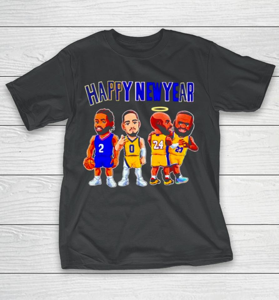 Basketball Legends Happy New Year T-Shirt