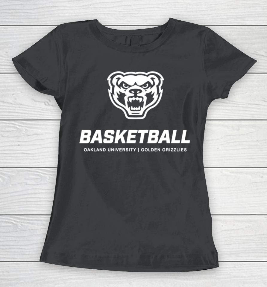 Basketball Oakland University Golden Grizzlies Classic Women T-Shirt