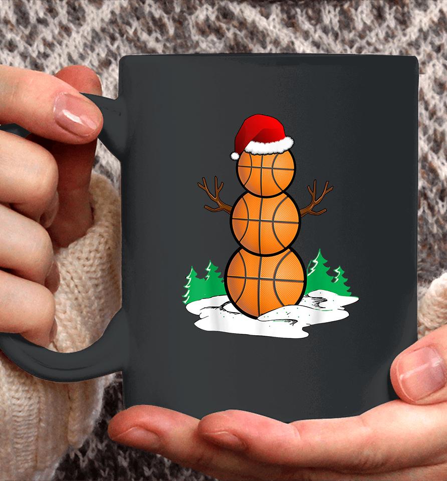 Basketball Snowman Balls Christmas Pajama Coffee Mug