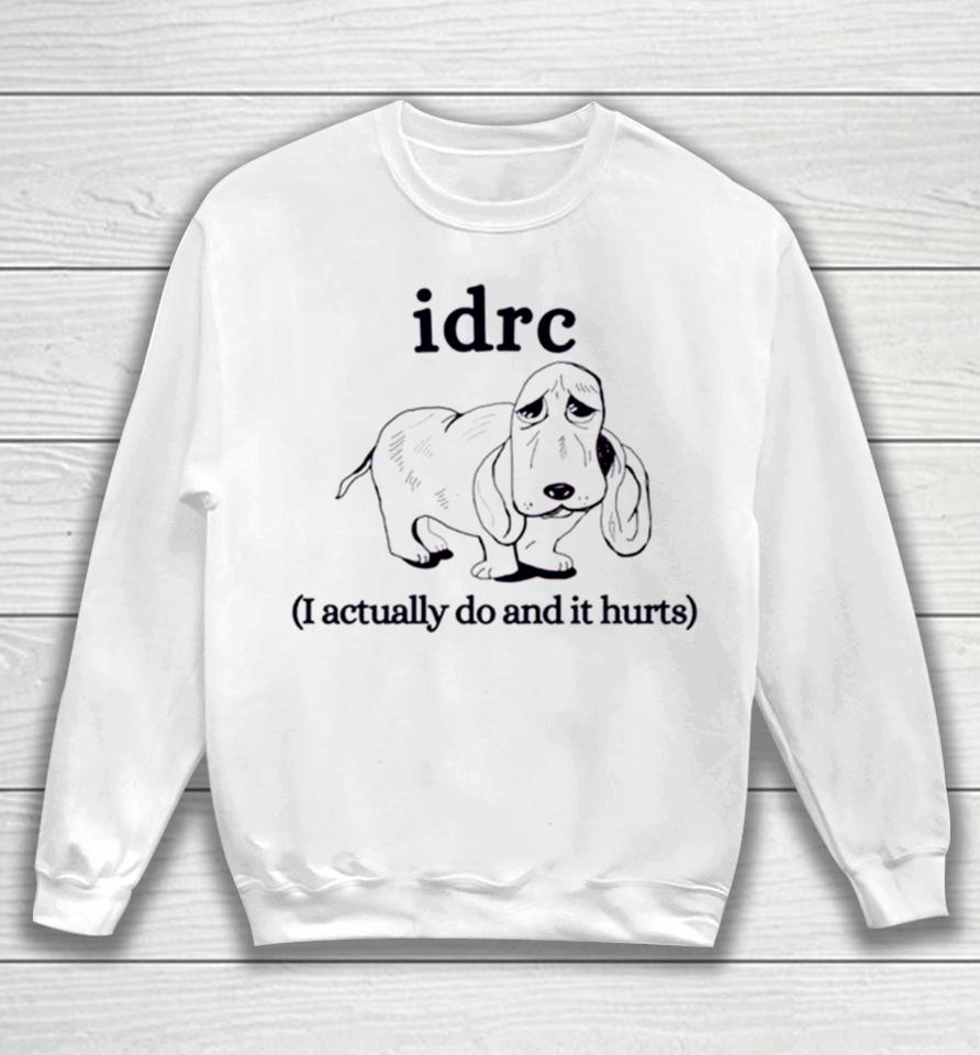 Basset Hound Idrc I Actually Do And It Hurts Sweatshirt