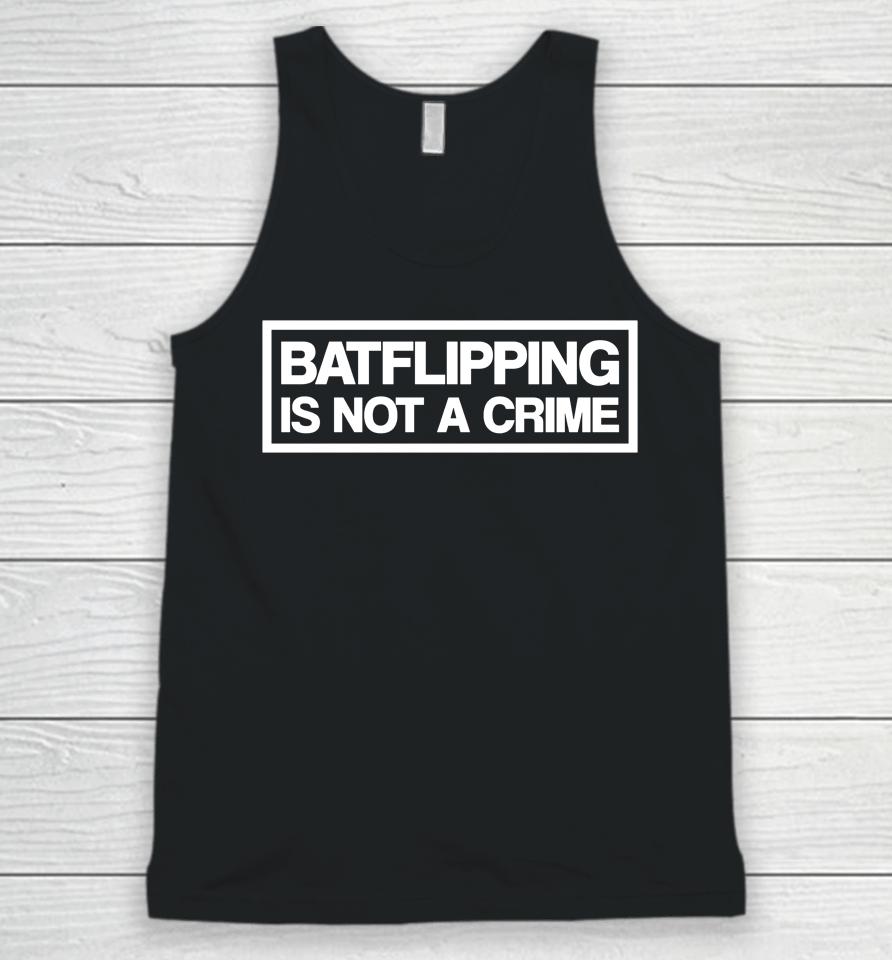 Batflipping Is Not A Crime Unisex Tank Top