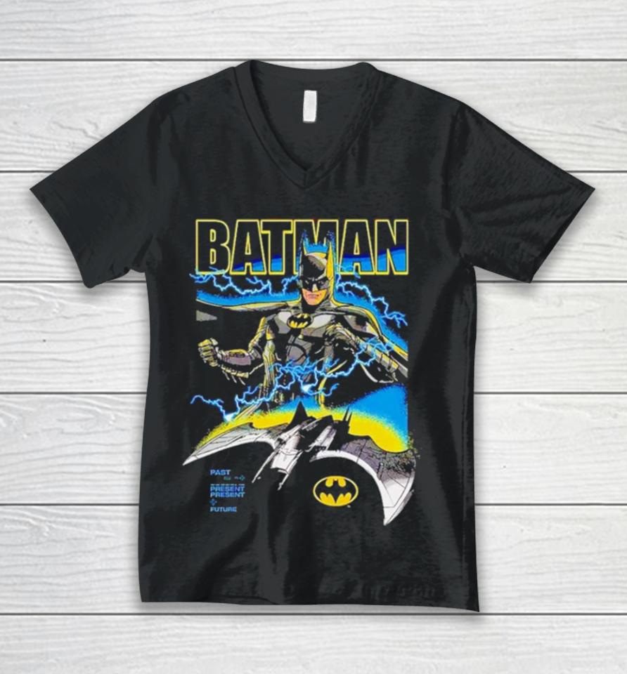 Batman Past Present Future Unisex V-Neck T-Shirt
