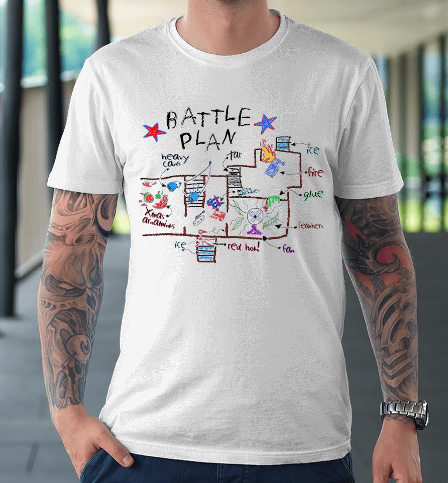 Battle Plan Christmas Home Hand Dawn Alone Xmas Premium T-Shirt