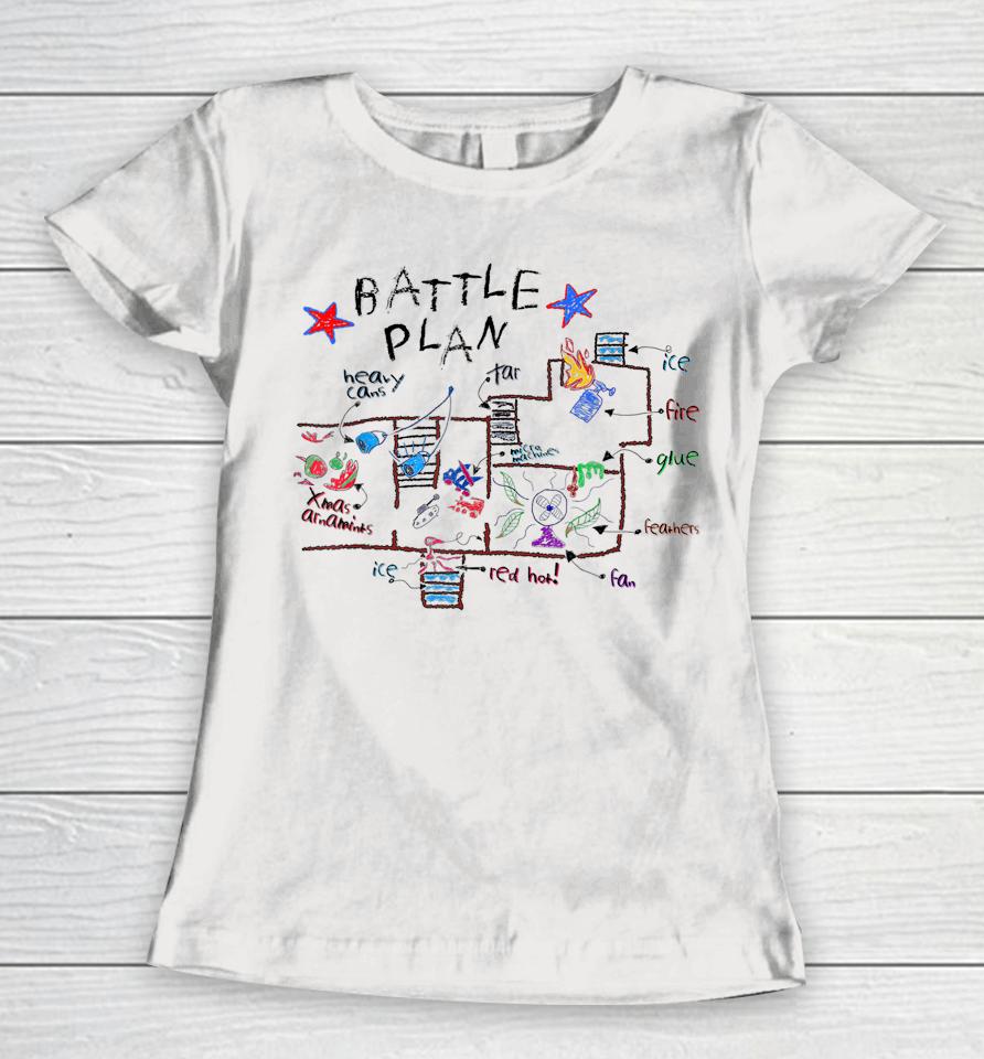 Battle Plan Christmas Home Hand Dawn Alone Xmas Women T-Shirt