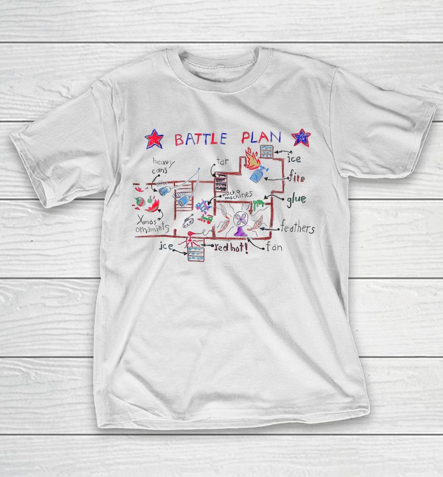 Battle Plan Christmas Home Kids Hand Dawn Alone Xmas T-Shirt