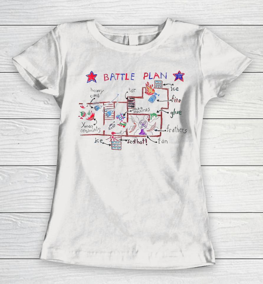 Battle Plan Christmas Home Kids Hand Dawn Alone Xmas Women T-Shirt