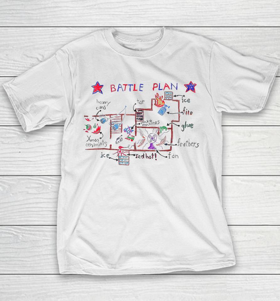 Battle Plan Christmas Home Kids Hand Dawn Alone Xmas Youth T-Shirt