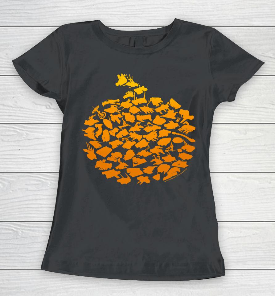 Battlebots Halloween Pumpkin Bot Collage Women T-Shirt