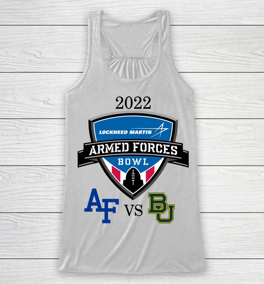 Baylor Tigers Vs Air Force Falcons 2022 Armed Forces Bowl Matchup Racerback Tank