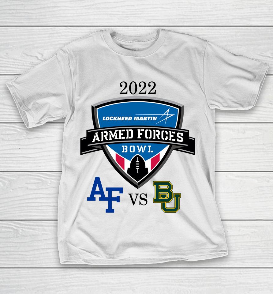 Baylor Tigers Vs Air Force Falcons 2022 Armed Forces Bowl Matchup T-Shirt