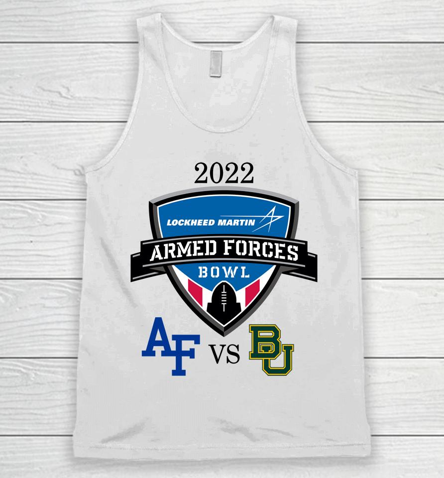 Baylor Tigers Vs Air Force Falcons 2022 Armed Forces Bowl Matchup Unisex Tank Top