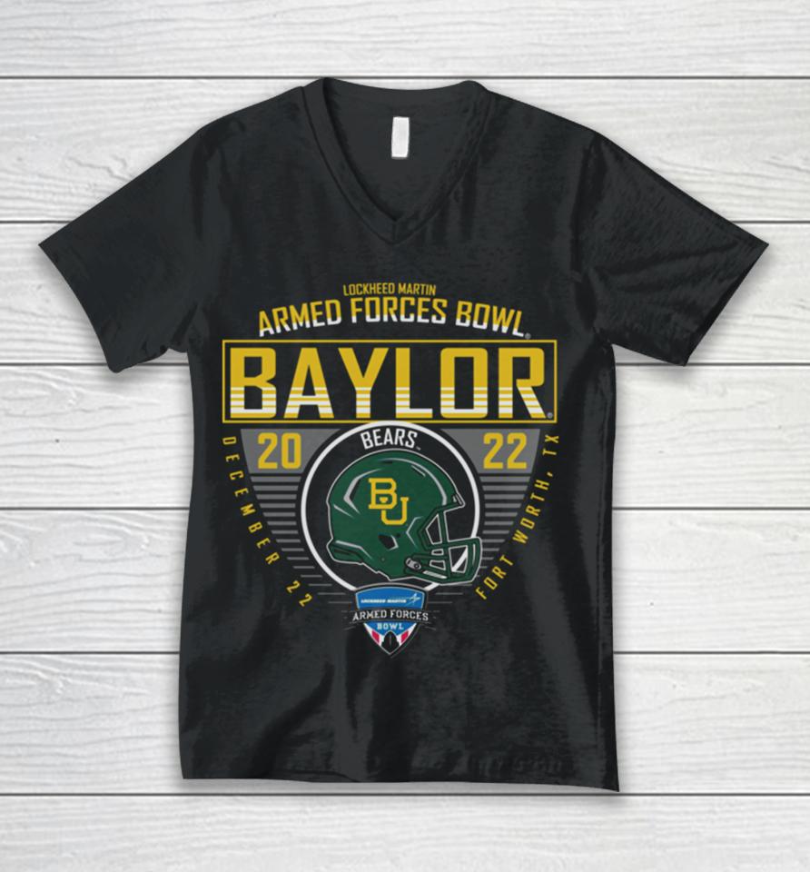 Baylor University Ncaa 2022 Armed Forces Bowl Bound Unisex V-Neck T-Shirt