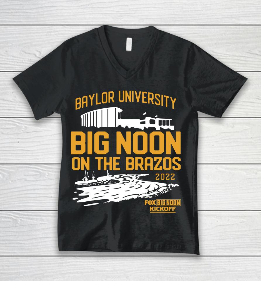Baylor University Ncaa Big Noon Kickoff On The Brazos Unisex V-Neck T-Shirt
