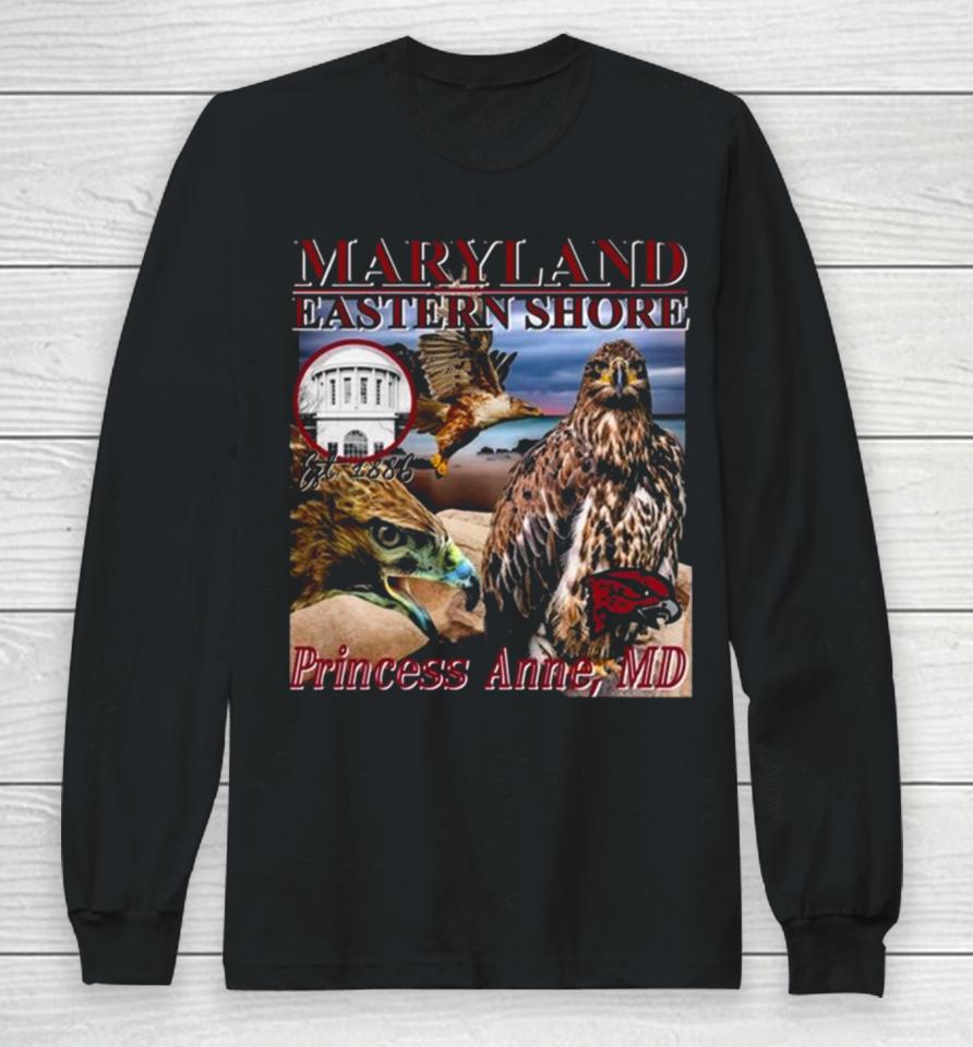 Bcu Original Hbcu Americana Rap Tote Maryland Eastern Shore Long Sleeve T-Shirt