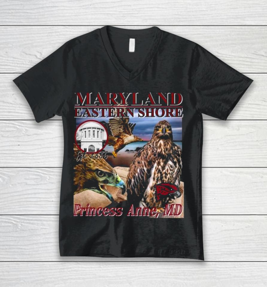 Bcu Original Hbcu Americana Rap Tote Maryland Eastern Shore Unisex V-Neck T-Shirt