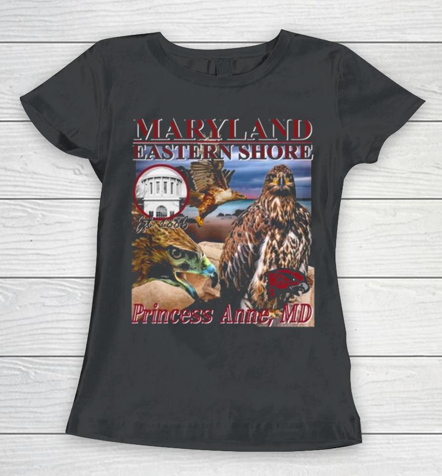Bcu Original Hbcu Americana Rap Tote Maryland Eastern Shore Women T-Shirt