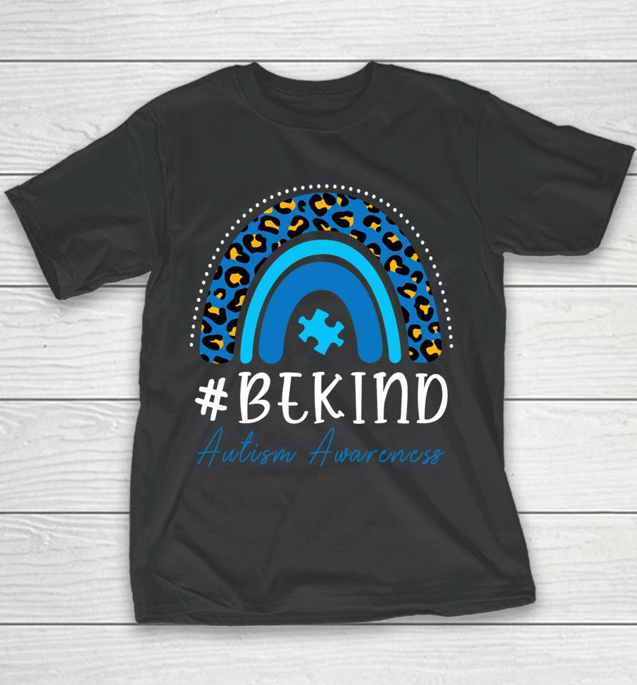Be Kind Autism Awareness Rainbow Youth T-Shirt