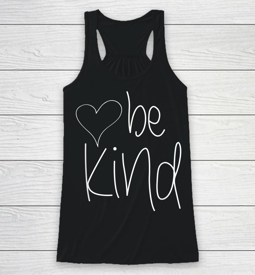 Be Kind Heart Graphic Racerback Tank