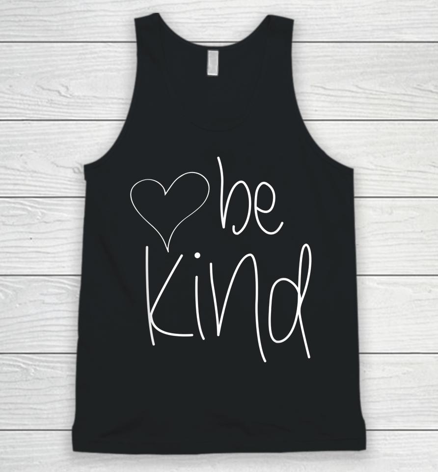 Be Kind Heart Graphic Unisex Tank Top