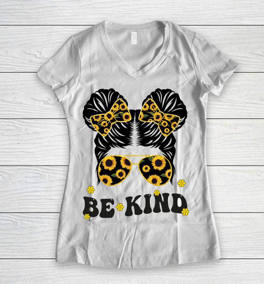 Be Kind Unity Day Anti Bullying Women V-Neck T-Shirt