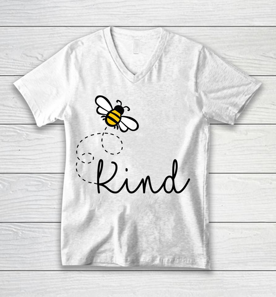 Be Kind Womens Shirt, Bumble Bee, Inspirational Teacher Love Unisex V-Neck T-Shirt