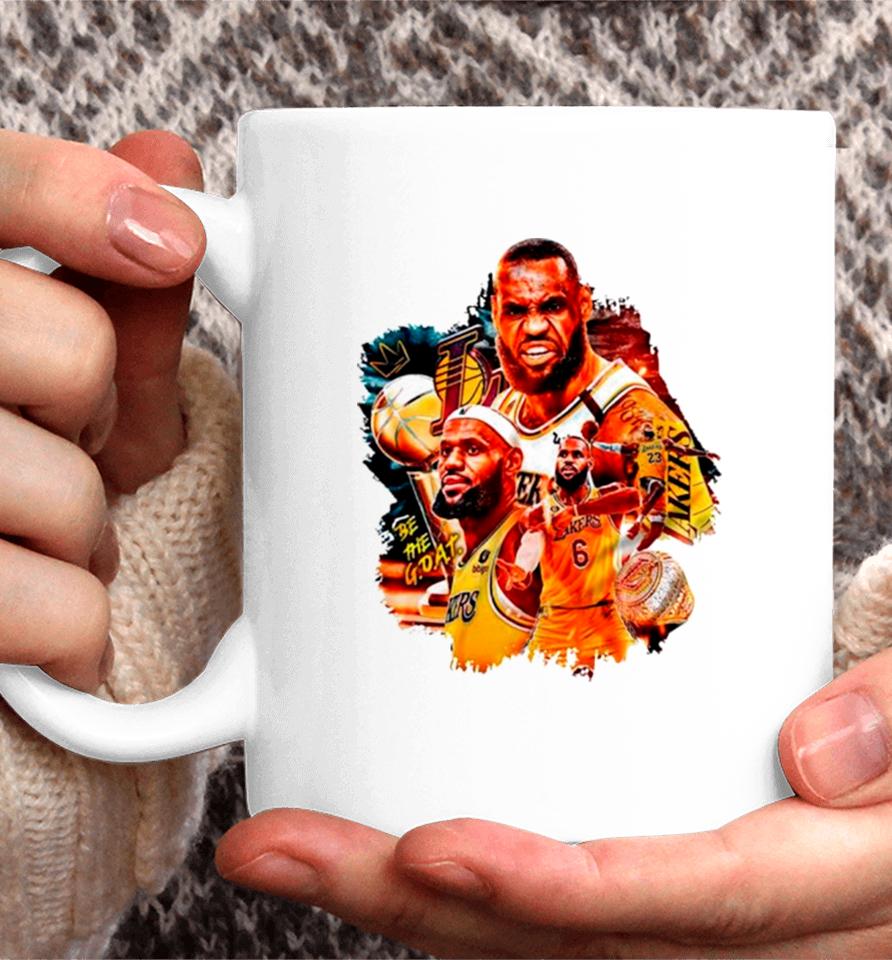 Be The Goat Lebron James Lakers Basketball Coffee Mug