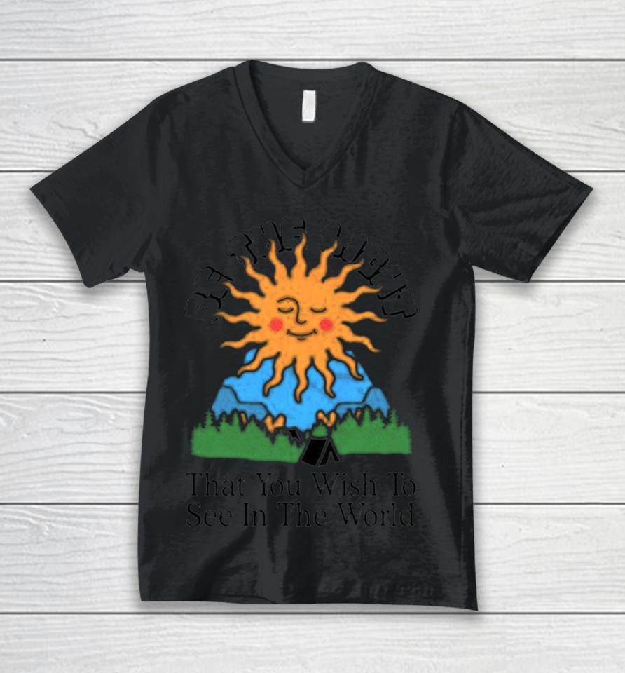 Be The Light That You Wish To See In The World Unisex V-Neck T-Shirt