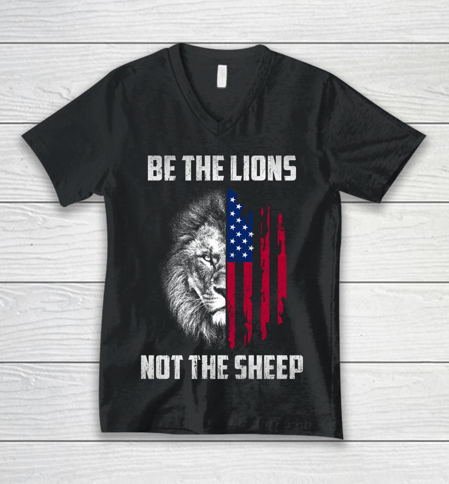 Be The Lion Not The Sheep Unisex V-Neck T-Shirt