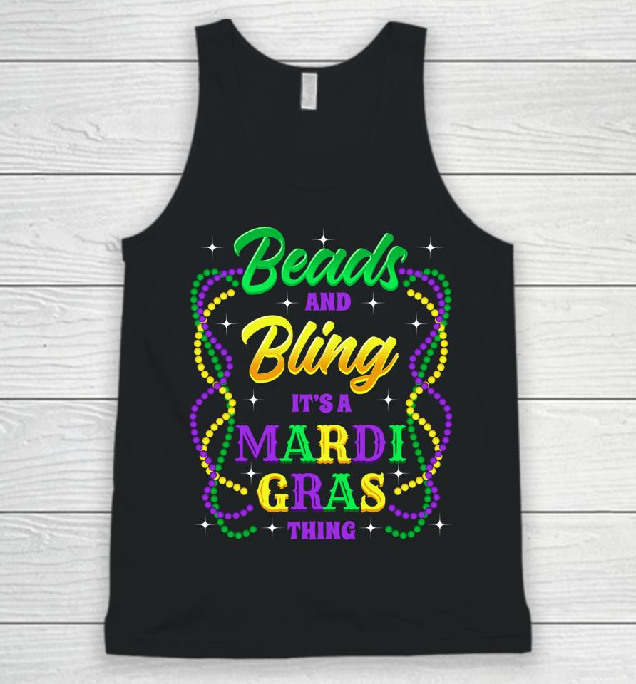 Beads & Bling It's A Mardi Gras Thing Unisex Tank Top