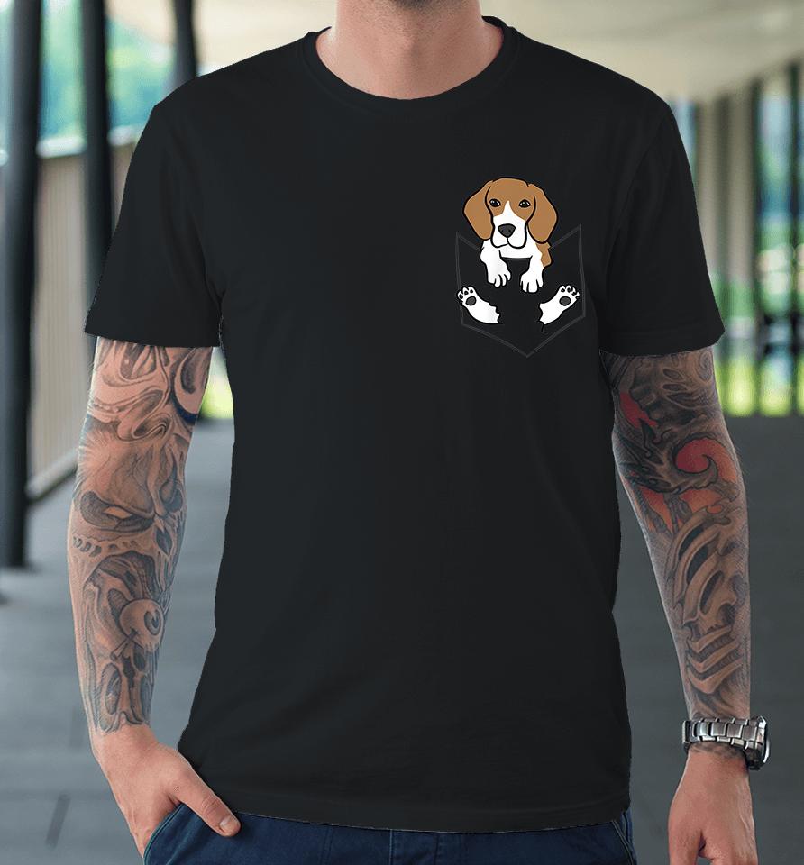 Beagle Dog In The Pocket Premium T-Shirt