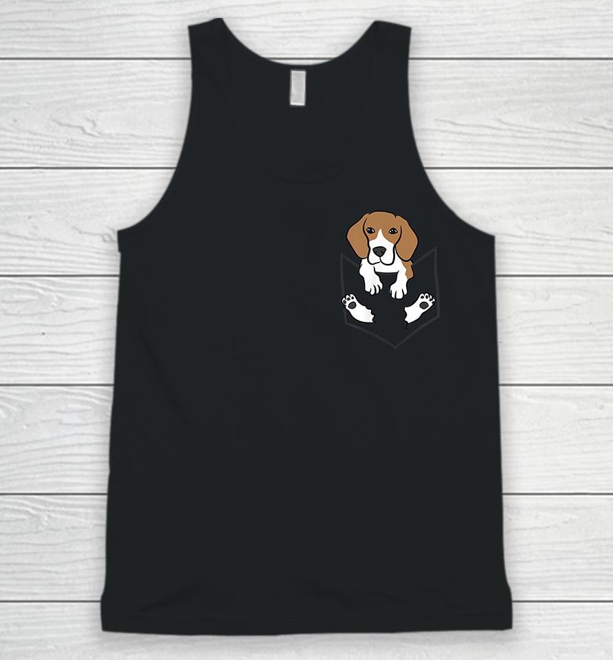Beagle Dog In The Pocket Unisex Tank Top