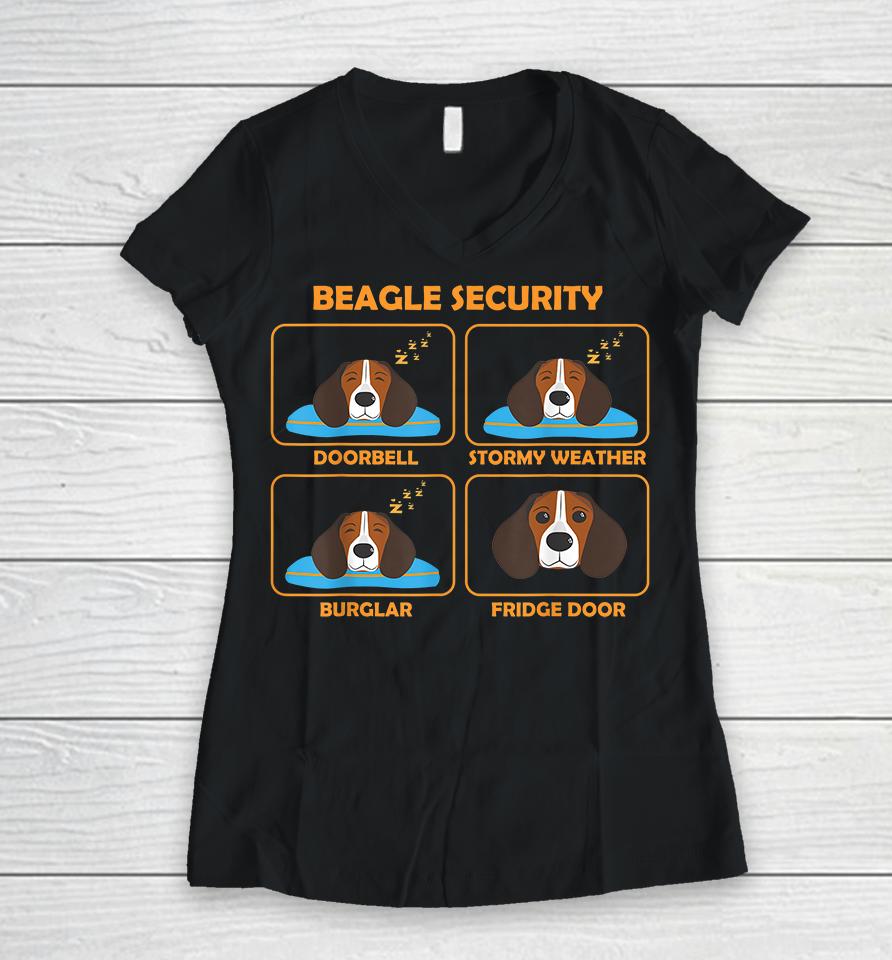 Beagle Security Women V-Neck T-Shirt