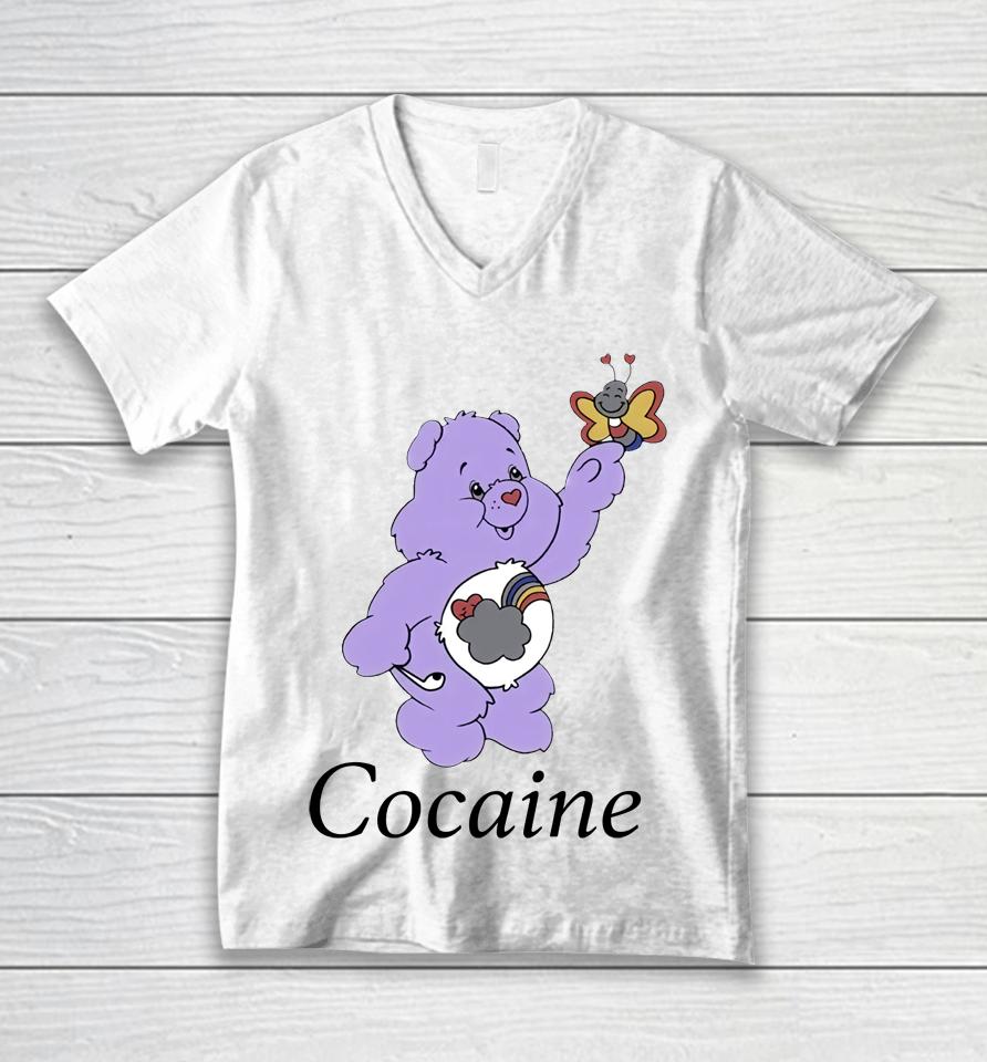 Bear Cocaine Unisex V-Neck T-Shirt