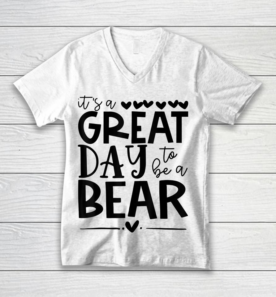 Bears School Sports Fan Team Spirit Mascot Gift Great Day Unisex V-Neck T-Shirt
