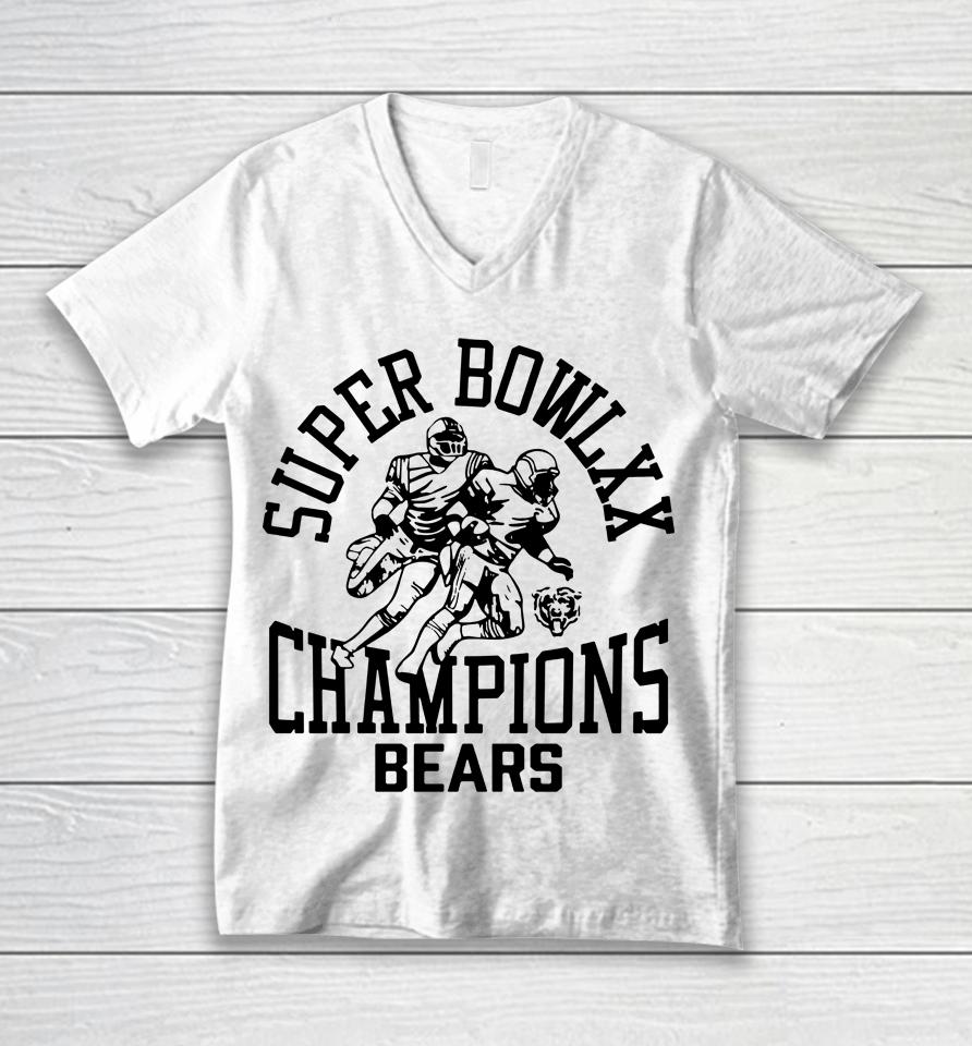 Bears Super Bowl Xx Champs Unisex V-Neck T-Shirt